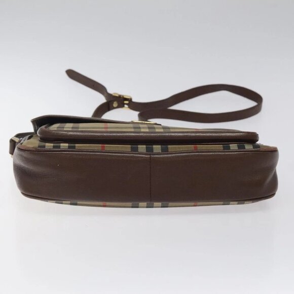 Burberrys Nova Check Shoulder Bag Canvas Beige Auth BA1938 - Picture 6 of 15